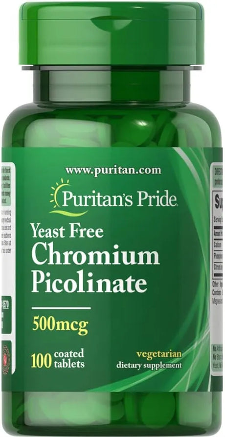 PURITAN'S PRIDE - Puritan's Pride Chromium Picolinate 500mcg 100 Tabletas - The Red Vitamin MX - Suplementos Alimenticios - {{ shop.shopifyCountryName }}