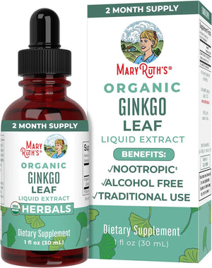 MARY RUTH ORGANICS - MaryRuth Organics Ginkgo Leaf Liquid Drops 30Ml. - The Red Vitamin MX - Suplementos Alimenticios - {{ shop.shopifyCountryName }}