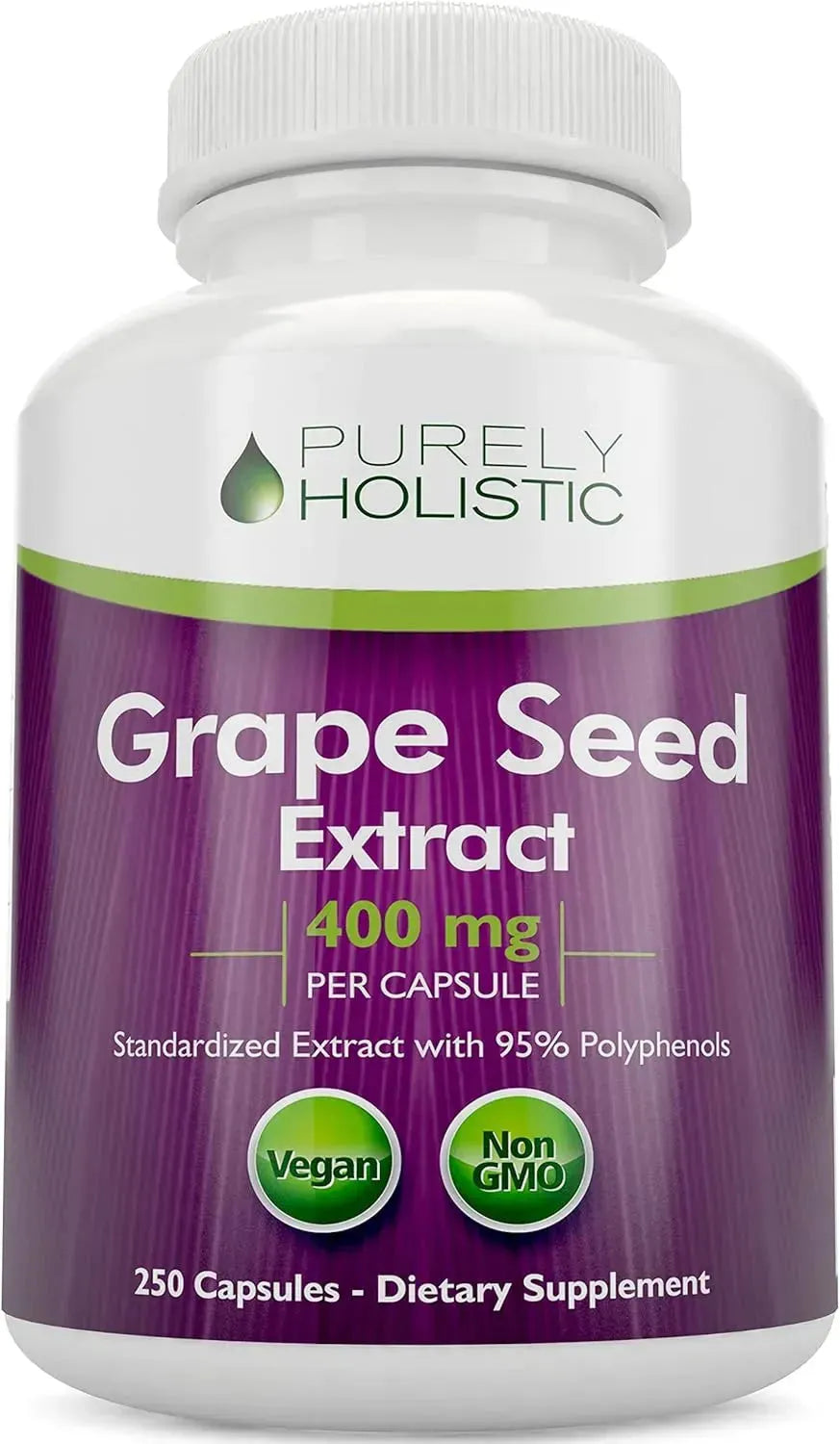 PURELY HOLISTIC - Purely Holistic Grape Seed Extract 20,000Mg. 250 Capsulas - The Red Vitamin MX - Suplementos Alimenticios - {{ shop.shopifyCountryName }}