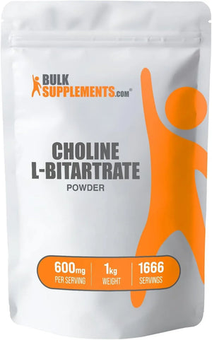 BULK SUPPLEMENTS - Bulk Supplements Choline Bitartrate Powder 1 Kg. - The Red Vitamin MX - Suplementos Alimenticios - {{ shop.shopifyCountryName }}