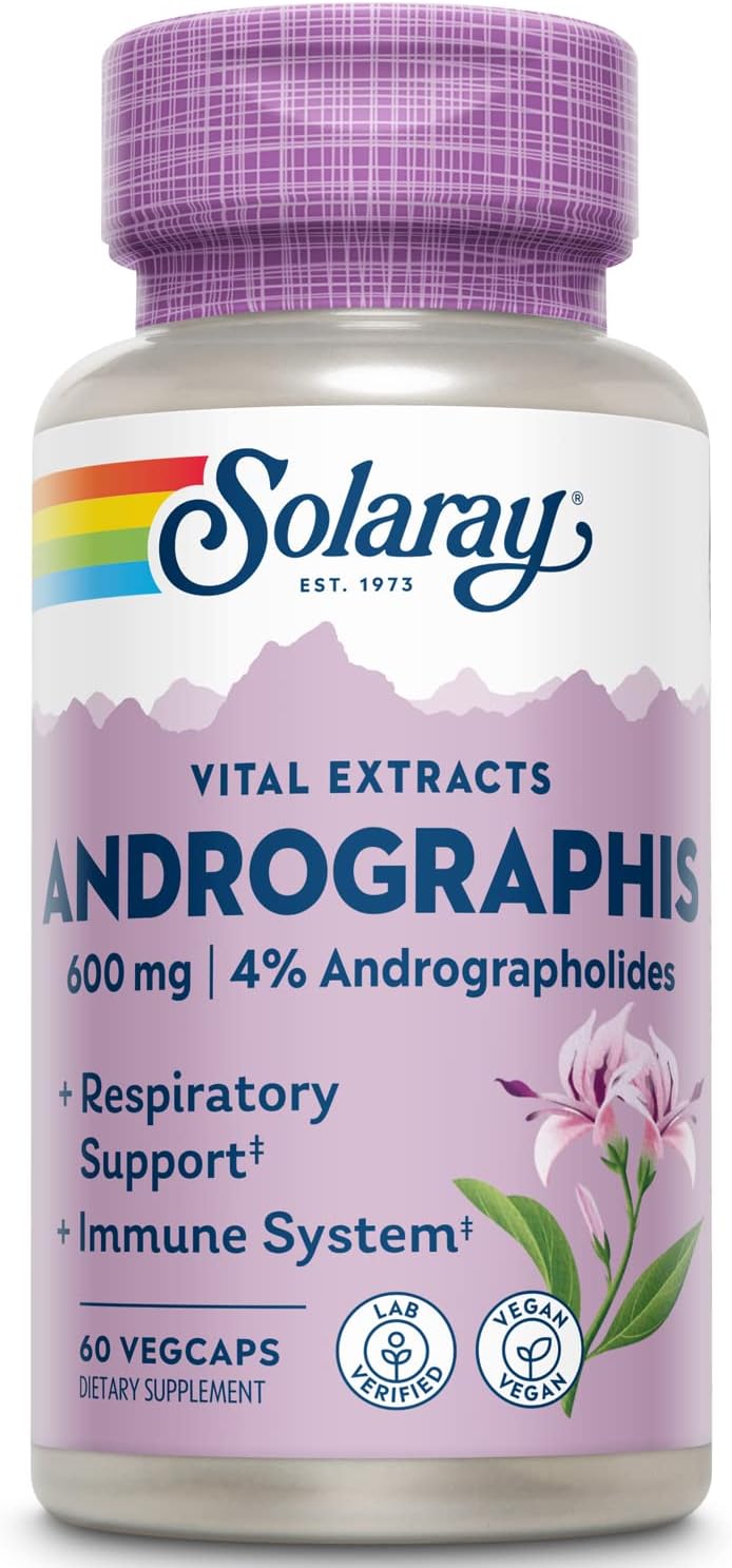 SOLARAY Andrographis Aerial Extract 600Mg. 60 Capsulas