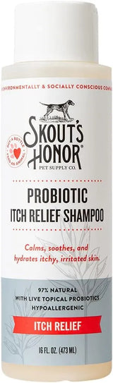 SKOUT'S HONOR - SKOUT'S HONOR Probiotic Itch Relief Shampoo for Pets 16 Fl.Oz. - The Red Vitamin MX - Remedios Para La Picazón De Perros - {{ shop.shopifyCountryName }}