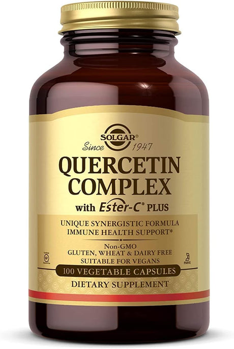 Solgar Quercetin Complex with Ester-C Plus 100 Capsulas - The Red Vitamin MX - Suplementos Alimenticios - SOLGAR