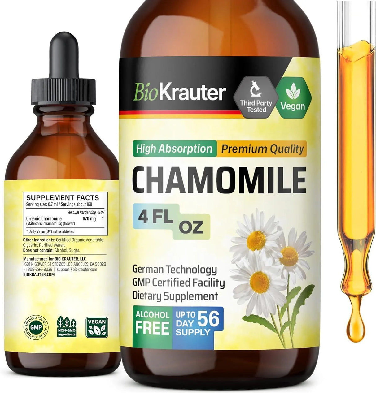 BIOKRAUTER - BIO KRAUTER Chamomile Flowers Tincture 4 Fl.Oz. - The Red Vitamin MX - Suplementos Alimenticios - {{ shop.shopifyCountryName }}