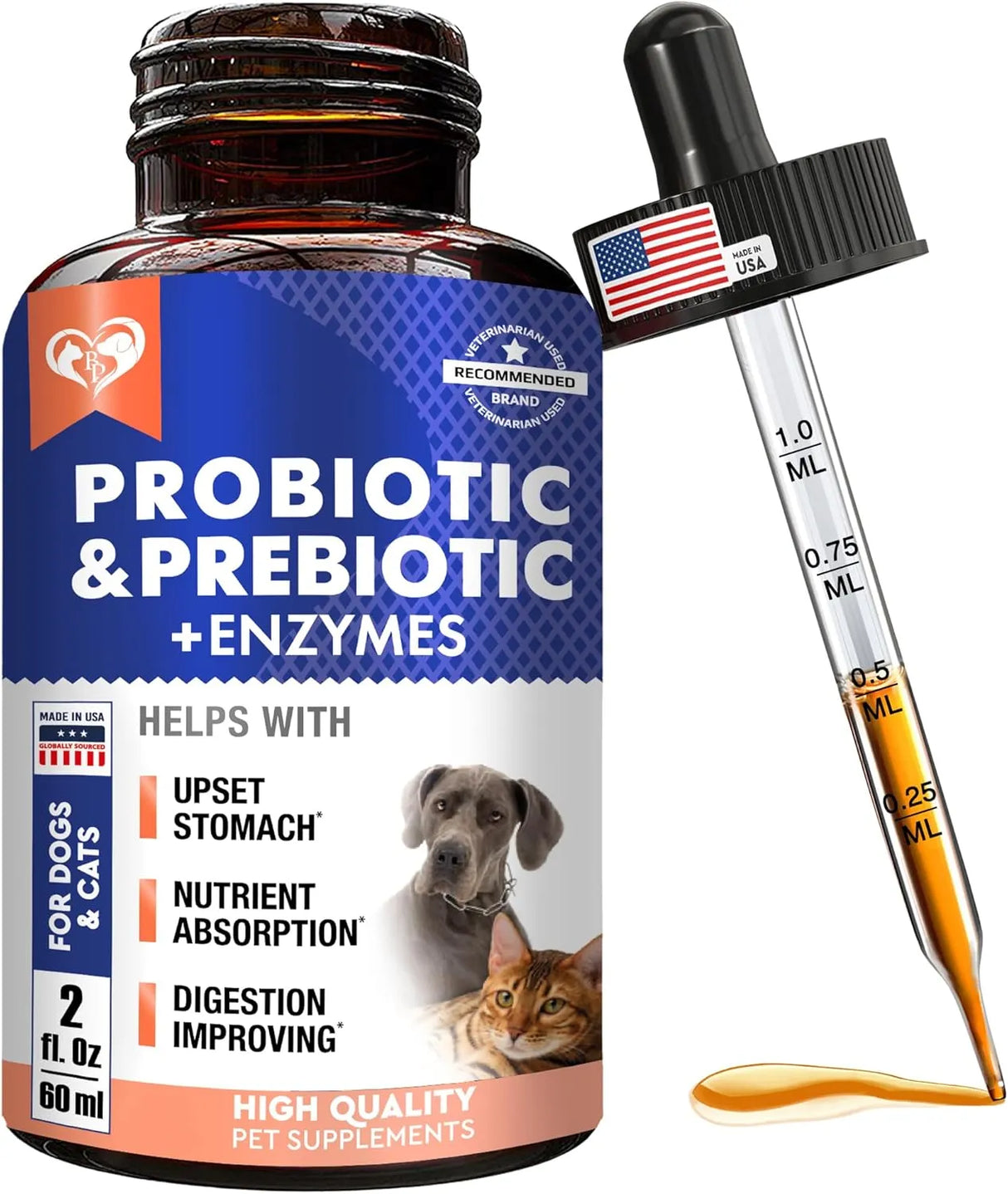 BELOVED PETS - Beloved Pets Probiotics & Prebiotics with Enzymes for Dogs and Cats 2 Fl.Oz. - The Red Vitamin MX - Probióticos Para Perros - {{ shop.shopifyCountryName }}