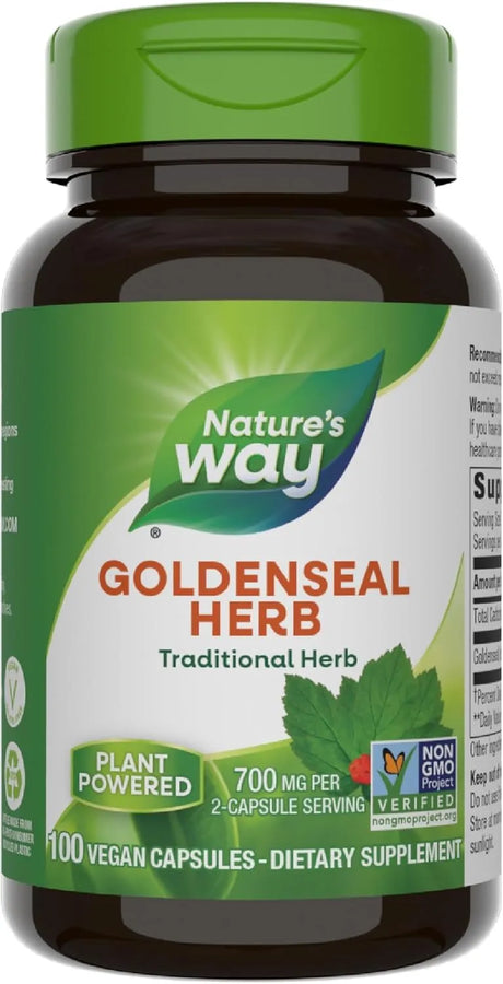 NATURE'S WAY - Nature's Way Goldenseal 700Mg. 100 Capsulas - The Red Vitamin MX - Suplementos Alimenticios - {{ shop.shopifyCountryName }}