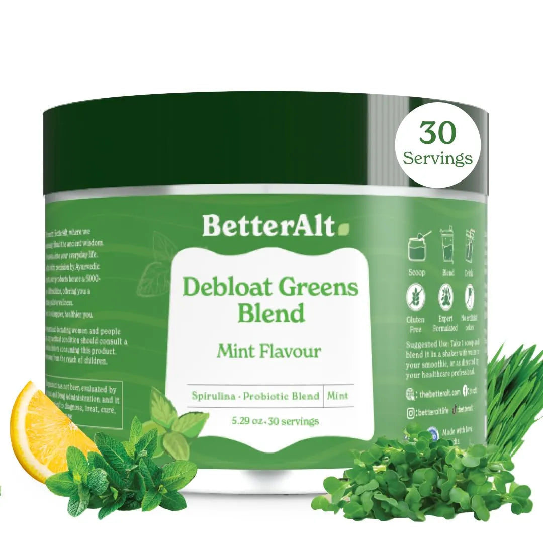 BETTER ALT - Better Alt Debloat Greens Blend 30 Servicios Mint Flavor 5.29 Oz. - The Red Vitamin MX - Suplementos Alimenticios - {{ shop.shopifyCountryName }}