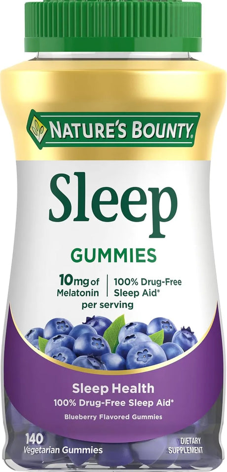 NATURE'S BOUNTY - Nature’s Bounty Sleep Melatonin 10Mg. Gummy Blueberry 140 Gomitas - The Red Vitamin MX - Suplementos Alimenticios - {{ shop.shopifyCountryName }}