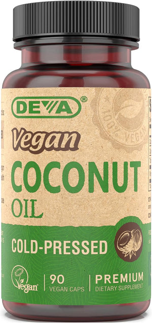 DEVA - Deva Vegan Virgin Coconut Oil 500Mg. 90 Capsulas - The Red Vitamin MX - Suplementos Alimenticios - {{ shop.shopifyCountryName }}