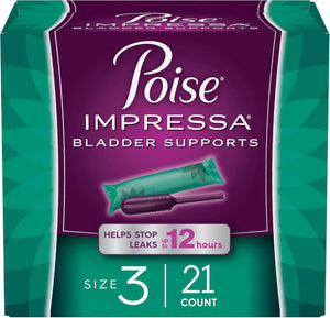 POISE - Poise Impressa Incontinence Bladder Support for Women SIZE 3 - 21 Piezas - The Red Vitamin MX - Suplementos Alimenticios - {{ shop.shopifyCountryName }}