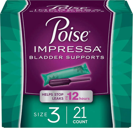 POISE - Poise Impressa Incontinence Bladder Support for Women SIZE 3 - 21 Piezas - The Red Vitamin MX - Suplementos Alimenticios - {{ shop.shopifyCountryName }}