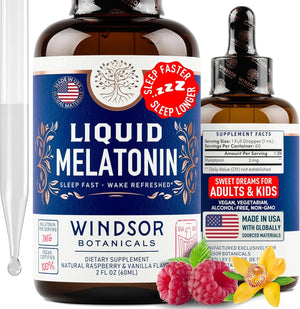WINDSOR BOTANICALS - WINDSOR BOTANICALS Liquid Melatonin Drops 3Mg. 2 Fl.Oz. - The Red Vitamin MX - Suplementos Alimenticios - {{ shop.shopifyCountryName }}