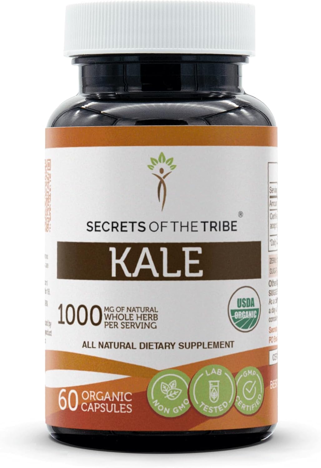 Secrets of the Tribe Kale 1000Mg. 60 Capsulas