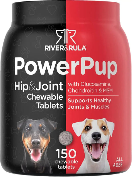 HORBAACH - Horbaach Power Pup Hip and Joint Supplement for Dogs 150 Tabletas Masticables - The Red Vitamin MX - Cuidado De Cadera Y Articulaciones Para Perros - {{ shop.shopifyCountryName }}