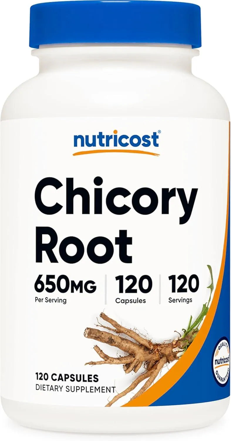 NUTRICOST - Nutricost Chicory Root 650Mg. 120 Capsulas - The Red Vitamin MX - Suplementos Alimenticios - {{ shop.shopifyCountryName }}