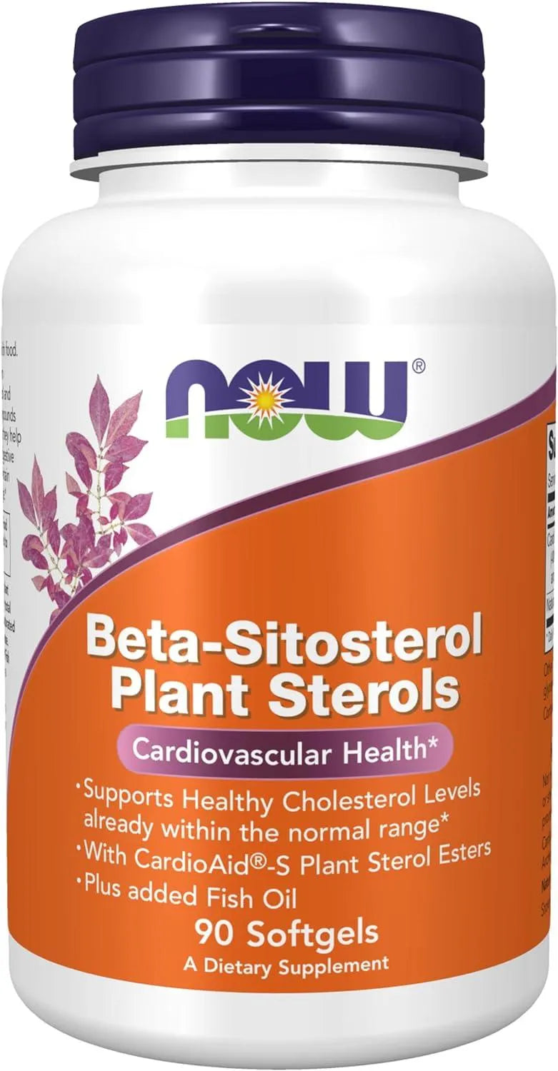 NOW SUPPLEMENTS - NOW Supplements Beta-Sitosterol Plant Sterols with CardioAid 90 Capsulas Blandas - The Red Vitamin MX - Suplementos Alimenticios - {{ shop.shopifyCountryName }}