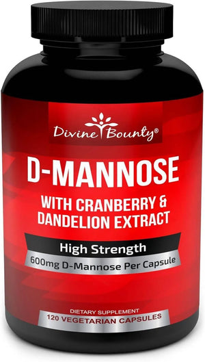 DIVINE BOUNTY - Divine Bounty D-Mannose 600Mg. 120 Capsulas - The Red Vitamin MX - Suplementos Alimenticios - {{ shop.shopifyCountryName }}