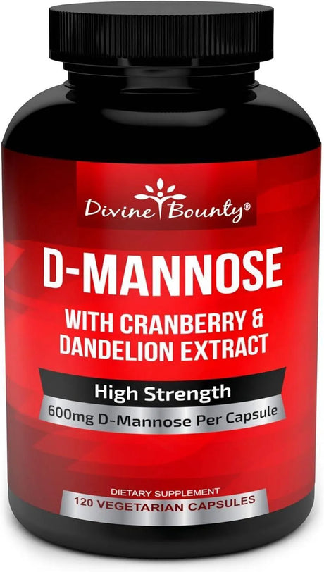 DIVINE BOUNTY - Divine Bounty D-Mannose 600Mg. 120 Capsulas - The Red Vitamin MX - Suplementos Alimenticios - {{ shop.shopifyCountryName }}