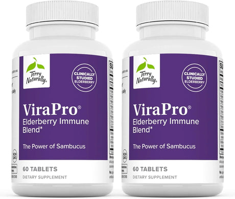 TERRY NATURALLY - Terry Naturally ViraPro Elderberry Immune Blend 60 Tabletas 2 Pack - The Red Vitamin MX - Suplementos Alimenticios - {{ shop.shopifyCountryName }}