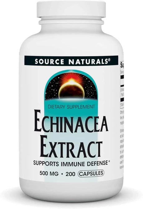 SOURCE NATURALS - Source Naturals Echinacea Root 500Mg. 200 Capsulas - The Red Vitamin MX - Suplementos Alimenticios - {{ shop.shopifyCountryName }}