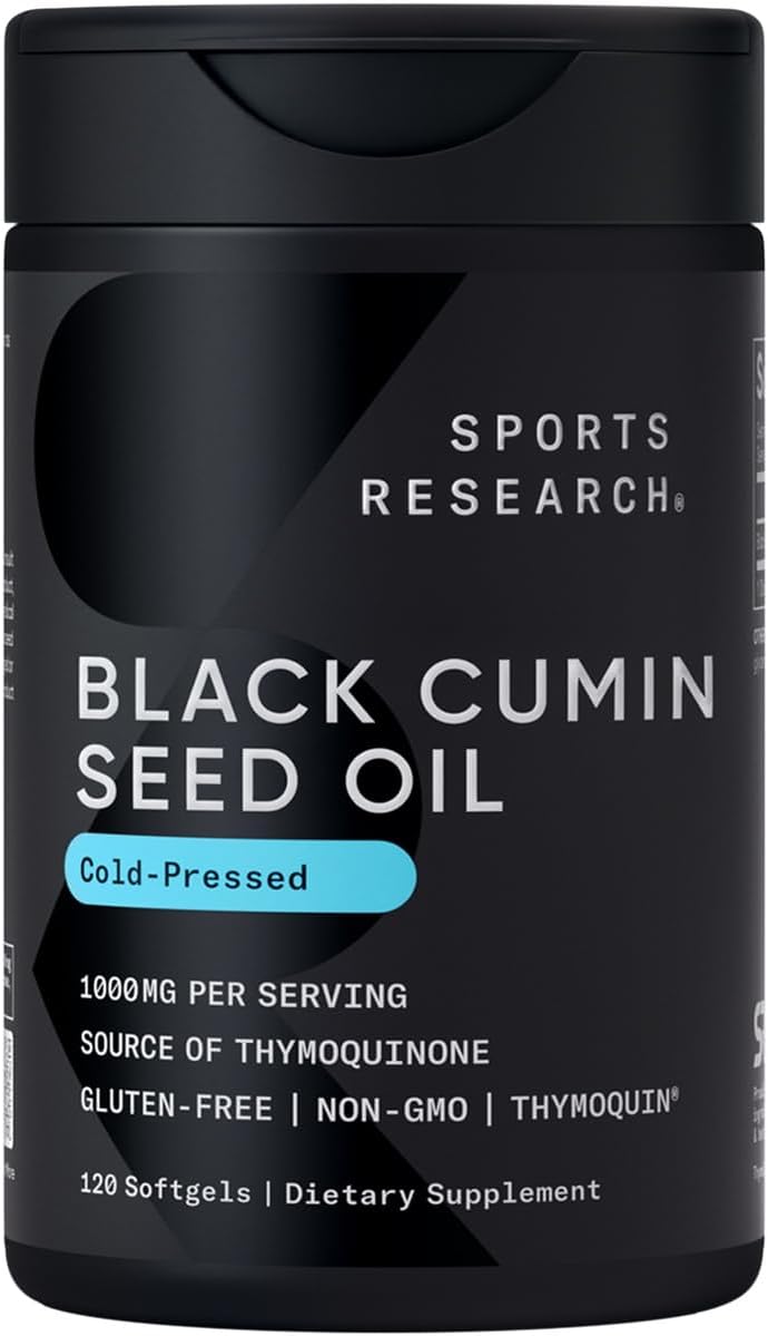 Sports Research Black Seed Oil 1000Mg. 120 Capsulas Blandas