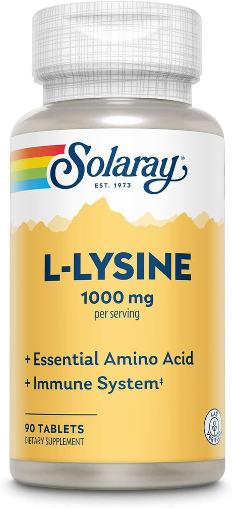 Solaray L-Lysine 1000Mg. 90 Tabletas - The Red Vitamin MX - Suplementos Alimenticios - SOLARAY