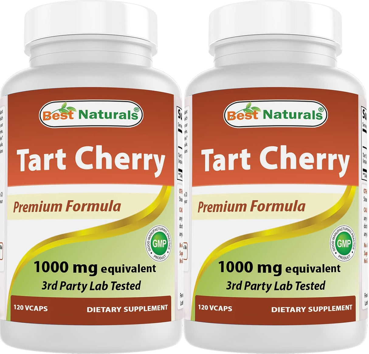 Best Naturals Tart Cherry Extract 1000Mg. 120 Capsulas 2 Pack