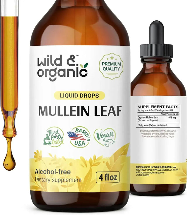 WILD & ORGANIC - Wild & Organic Mullein Drops for Lungs 4 Fl.Oz. - The Red Vitamin MX - Suplementos Alimenticios - {{ shop.shopifyCountryName }}