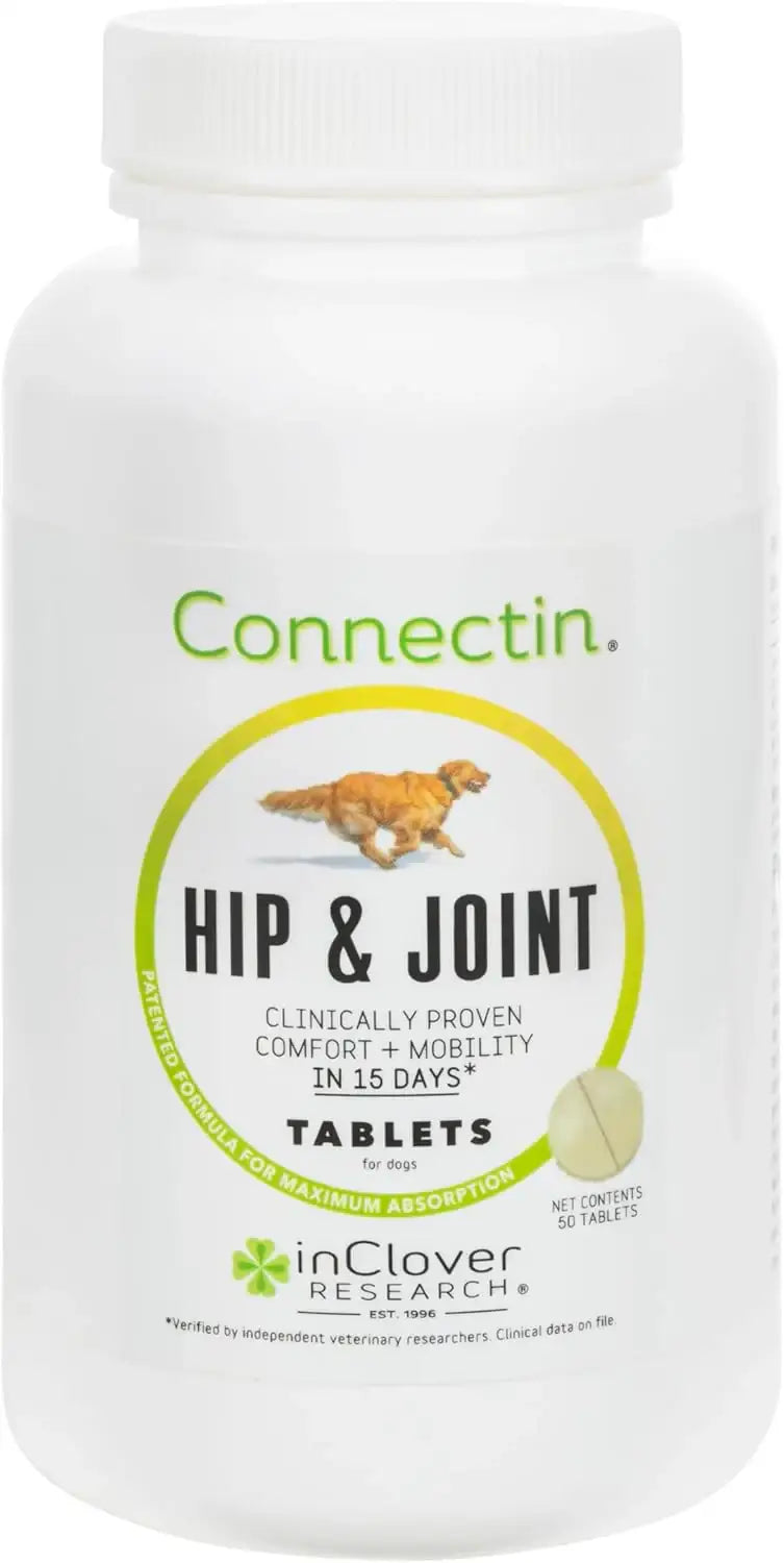 IN CLOVER - In Clover Connectin Natural Hip & Joint Supplement for Dogs 50 Tabletas - The Red Vitamin MX - Cuidado De Cadera Y Articulaciones Para Perros - {{ shop.shopifyCountryName }}