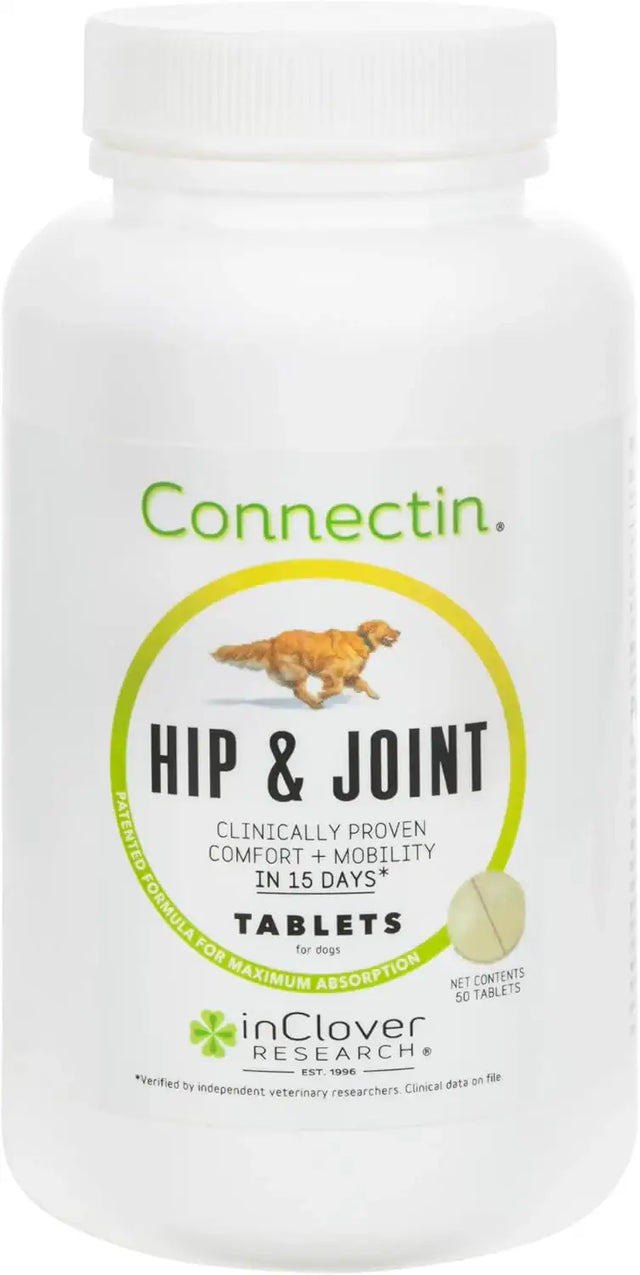 IN CLOVER - In Clover Connectin Natural Hip & Joint Supplement for Dogs 50 Tabletas - The Red Vitamin MX - Cuidado De Cadera Y Articulaciones Para Perros - {{ shop.shopifyCountryName }}