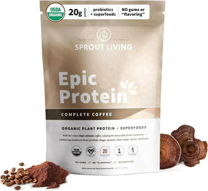 SPROUT LIVING - Sprout Living Epic Protein Plant Based Protein & Superfoods Powder Complete Coffee 456Gr. - The Red Vitamin MX - Suplementos Alimenticios - {{ shop.shopifyCountryName }}