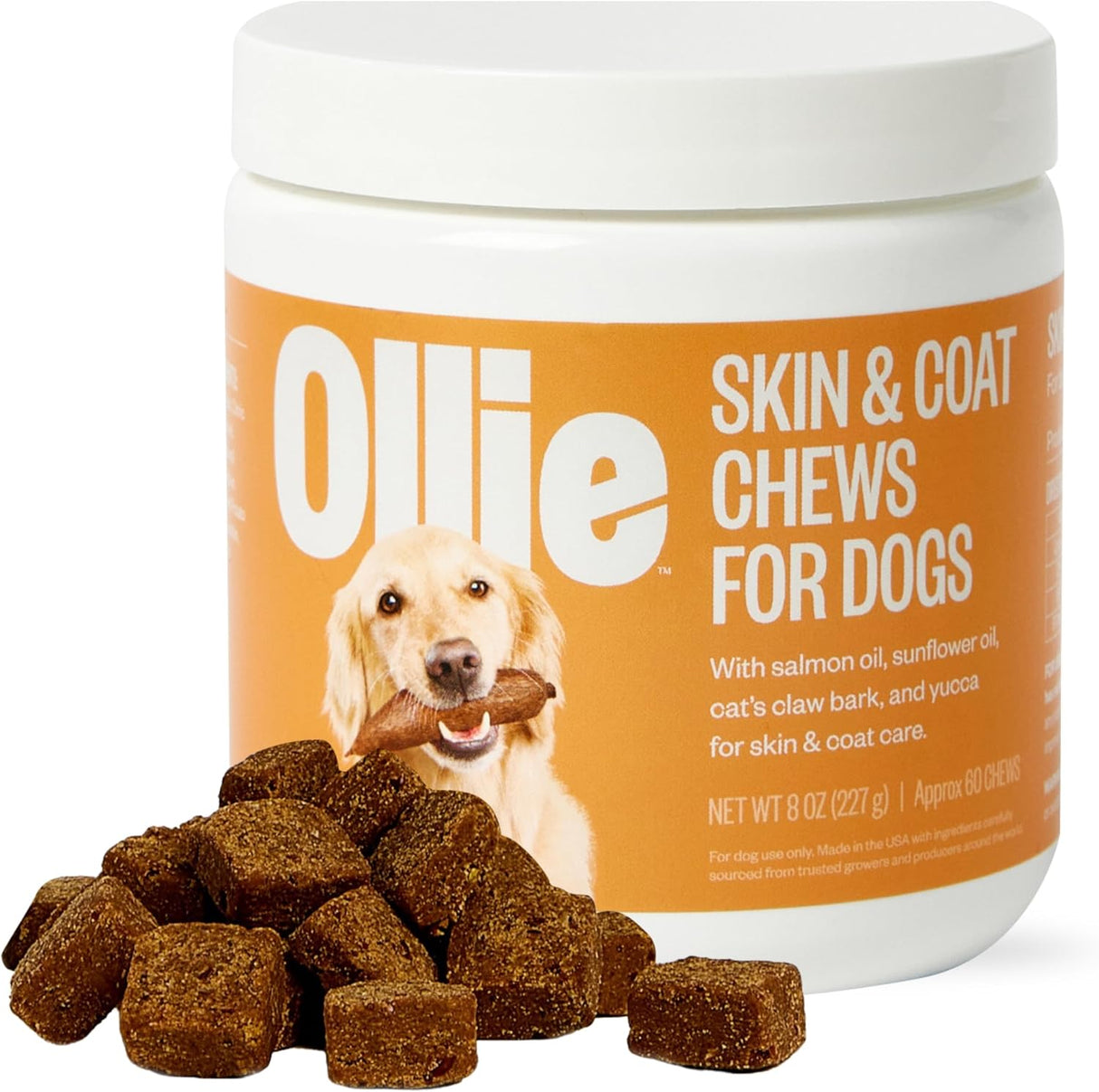 Ollie Dog Skin & Coat Supplement 60 Masticables