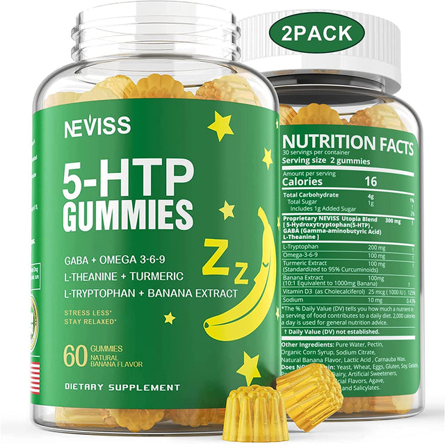 Neviss 5-HTP Gummies 60 Gomitas 2 Pack - The Red Vitamin MX - Suplementos Alimenticios - NEVISS