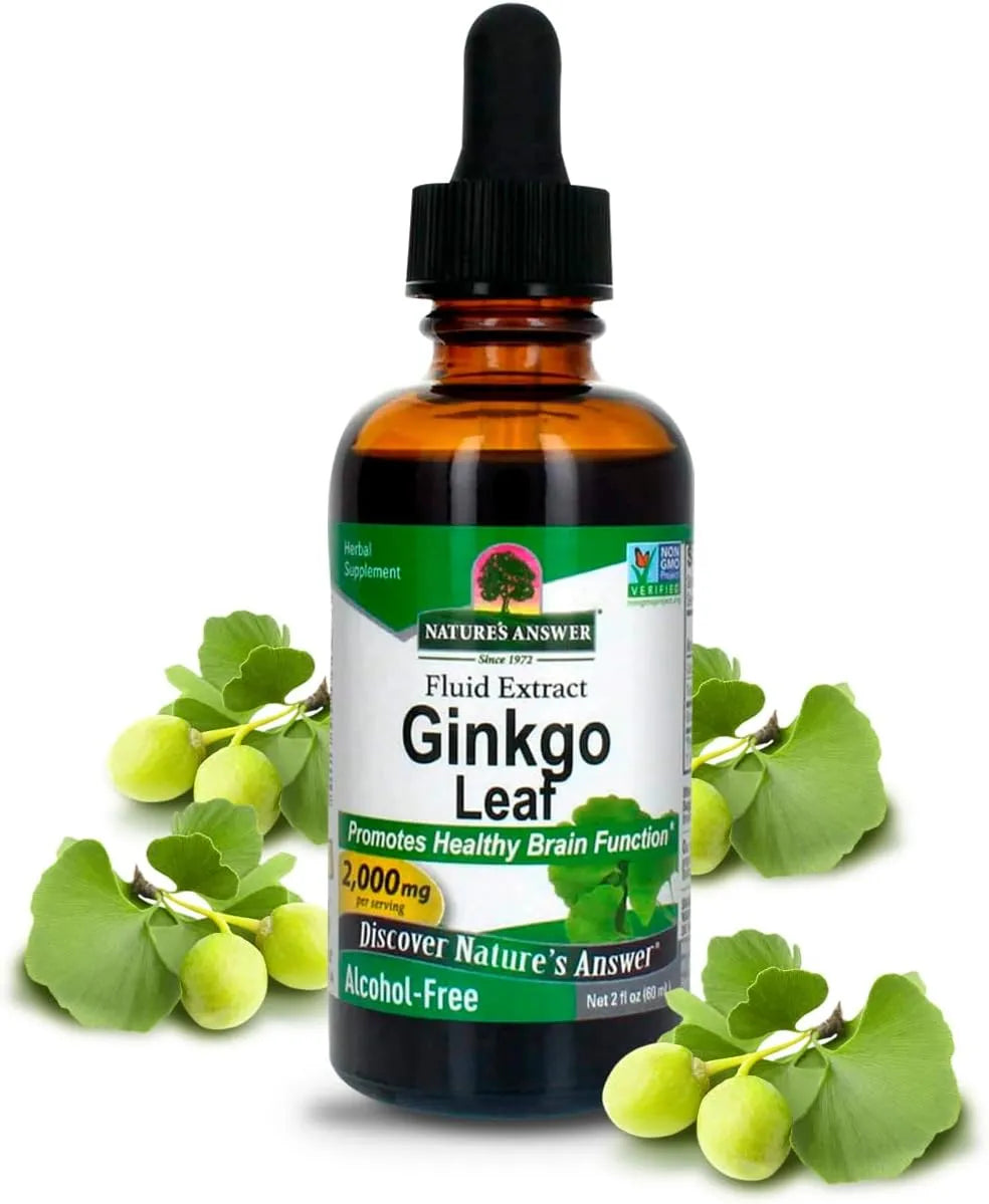 NATURE´S ANSWER - Nature's Answer Alcohol-Free Ginkgo Leaf 2 Fl.Oz. - The Red Vitamin MX - Suplementos Alimenticios - {{ shop.shopifyCountryName }}