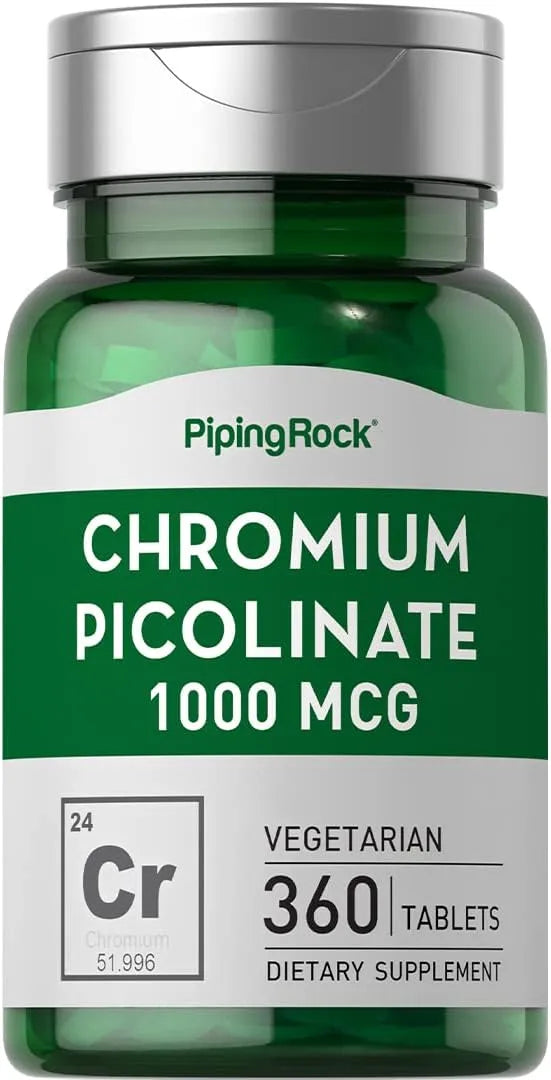 PIPING ROCK - Piping Rock Chromium Picolinate 1000mcg 360 Tabletas - The Red Vitamin MX - Suplementos Alimenticios - {{ shop.shopifyCountryName }}