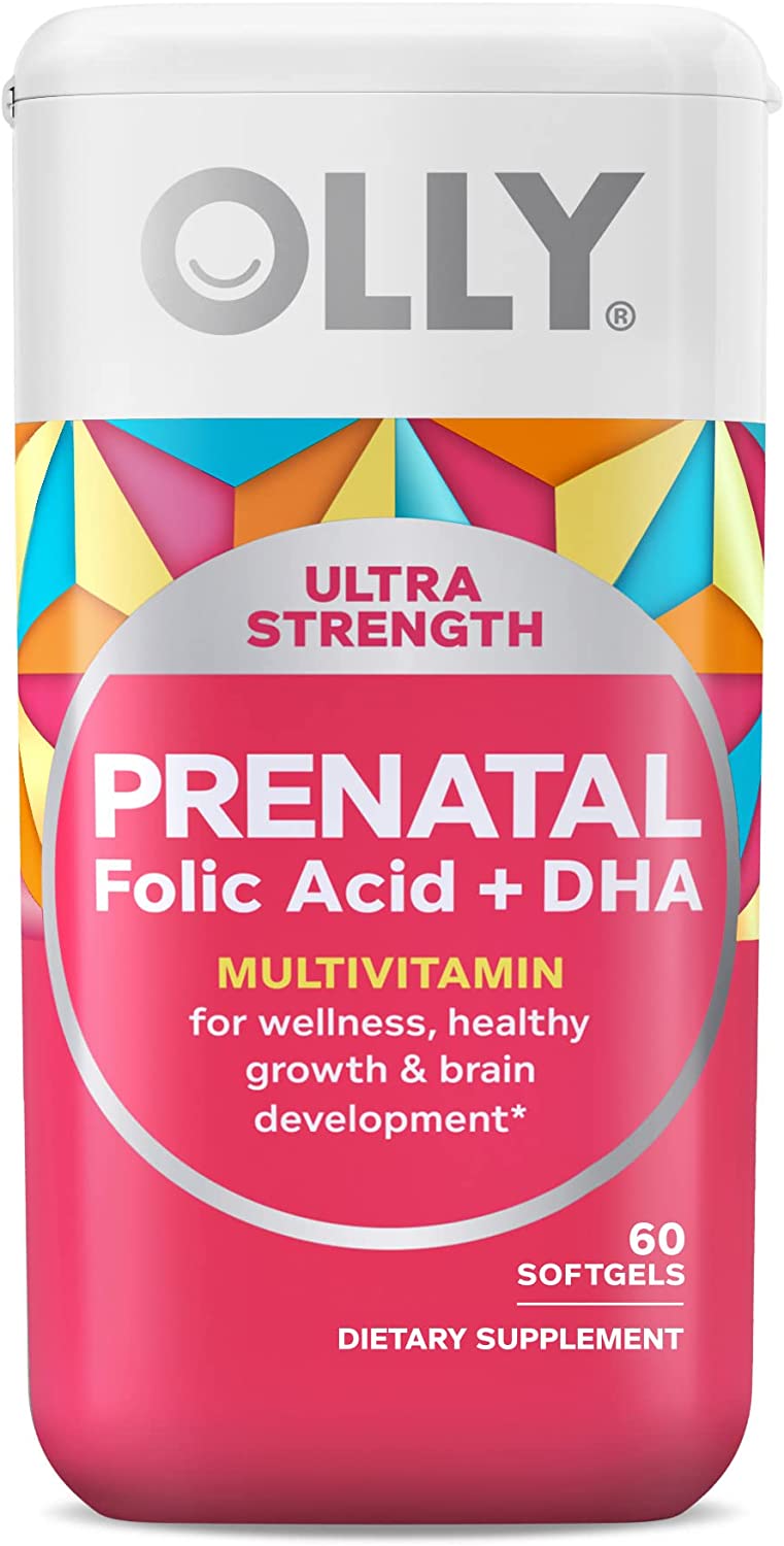 OLLY Ultra Strength Prenatal Multivitamin 60 Capsulas Blandas - The Red Vitamin MX - Suplementos Alimenticios - OLLY