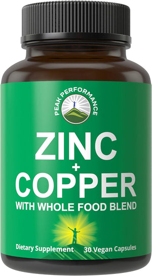 Peak Performance Zinc with Copper 30 Capsulas