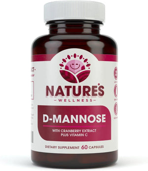 NATURES WELLNESS - Natures Wellness D-mannose with Cranberry Extract & Vitamin C 60 Capsulas - The Red Vitamin MX - Suplementos Alimenticios - {{ shop.shopifyCountryName }}