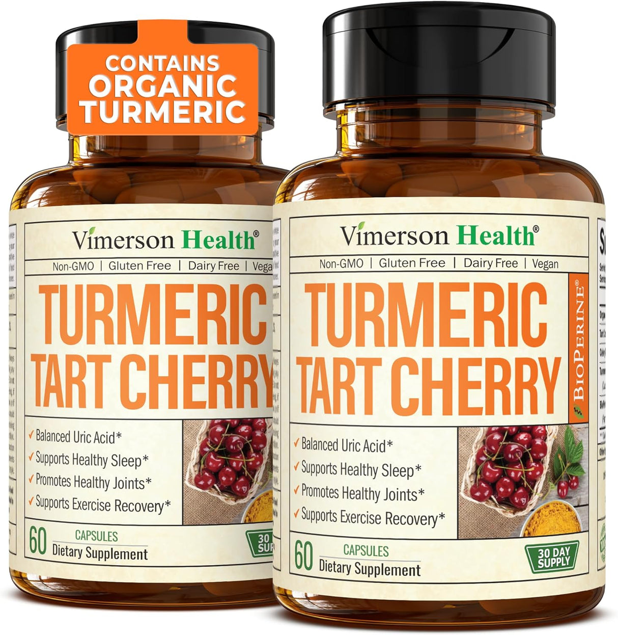 VIMERSON HEALTH - Vimerson Health Turmeric with 10:1 Tart Cherry Extract 60 Capsulas 2 Pack - The Red Vitamin MX - Suplementos Alimenticios - {{ shop.shopifyCountryName }}