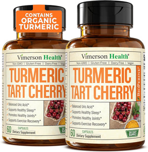 Vimerson Health Turmeric with 10:1 Tart Cherry Extract 60 Capsulas 2 Pack