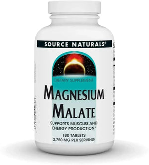 SOURCE NATURALS - Source Naturals Magnesium Malate 3750Mg. 180 Tabletas - The Red Vitamin MX - Suplementos Alimenticios - {{ shop.shopifyCountryName }}