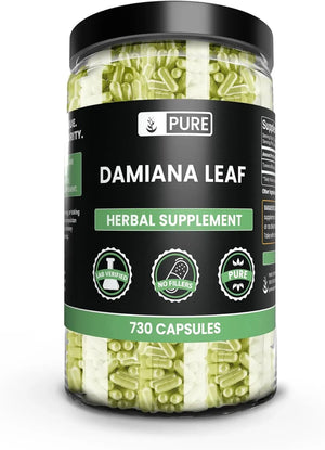 PURE ORIGINAL INGREDIENTS - Pure Original Ingredients Damiana Leaf 730 Capsulas - The Red Vitamin MX - Suplementos Alimenticios - {{ shop.shopifyCountryName }}