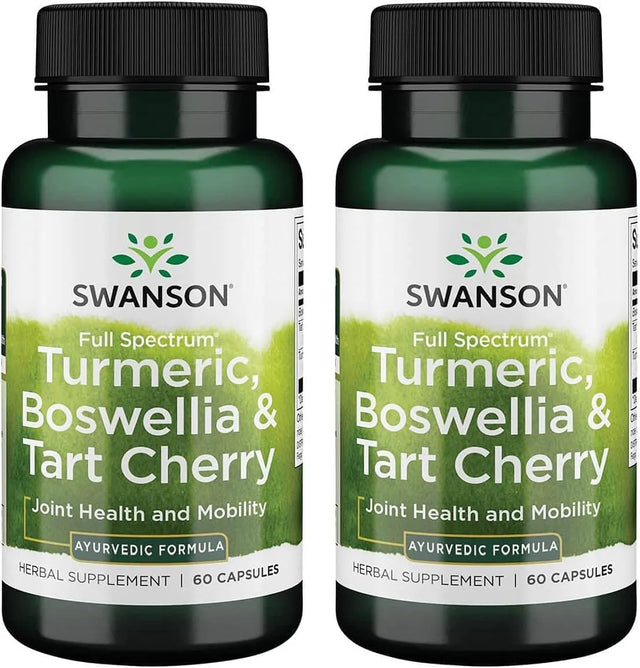 SWANSON - Swanson Full Spectrum Turmeric Boswellia & Tart Cherry 60 Capsulas 2 Pack - The Red Vitamin MX - Suplementos Alimenticios - {{ shop.shopifyCountryName }}