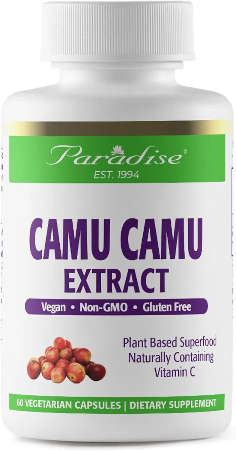 PARADISE HERBS - Paradise Herbs Organic Camu Camu Extract 400Mg. 60 Capsulas - The Red Vitamin MX - Suplementos Alimenticios - {{ shop.shopifyCountryName }}