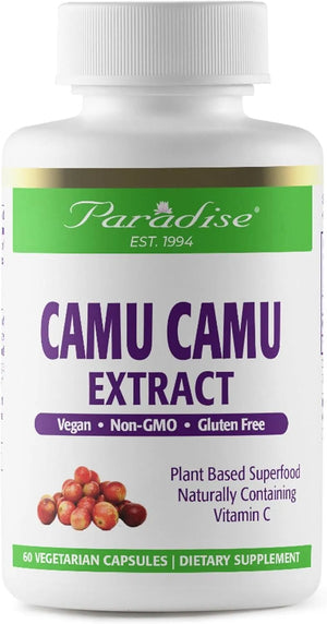 PARADISE HERBS - Paradise Herbs Organic Camu Camu Extract 400Mg. 60 Capsulas - The Red Vitamin MX - Suplementos Alimenticios - {{ shop.shopifyCountryName }}