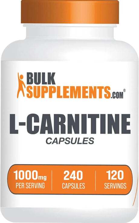 BULK SUPPLEMENTS - Bulk Supplements L-Carnitine 1000Mg. 240 Capsulas - The Red Vitamin MX - Suplementos Alimenticios - {{ shop.shopifyCountryName }}