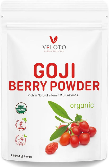 VELOTO - VELOTO Organic Goji Berry Powder 454Gr. - The Red Vitamin MX - Suplementos Alimenticios - {{ shop.shopifyCountryName }}