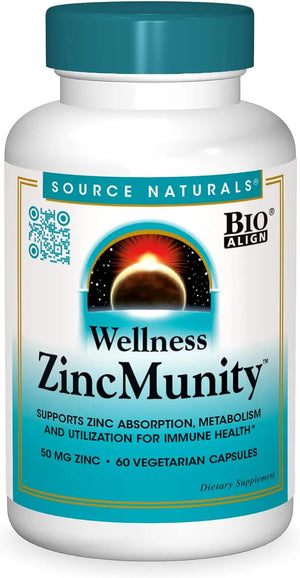 SOURCE NATURALS - Source Naturals Wellness ZincMunity 60 Capsulas - The Red Vitamin MX - Suplementos Alimenticios - {{ shop.shopifyCountryName }}