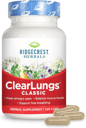 RIDGECREST HERBALS - RidgeCrest Herbals ClearLungs Classic 120 Capsulas - The Red Vitamin MX - Suplementos Alimenticios - {{ shop.shopifyCountryName }}