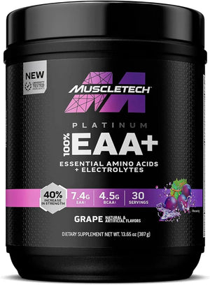 MUSCLETECH - MuscleTech Platinum 100% EAA+ 30 Servicios Grape 387Gr. - The Red Vitamin MX - Suplementos Alimenticios - {{ shop.shopifyCountryName }}